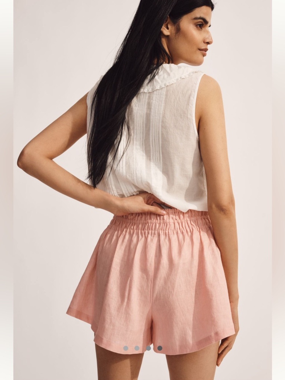 NWT By Anthropologie The Somerset Linen Shorts - Picture 3 of 4